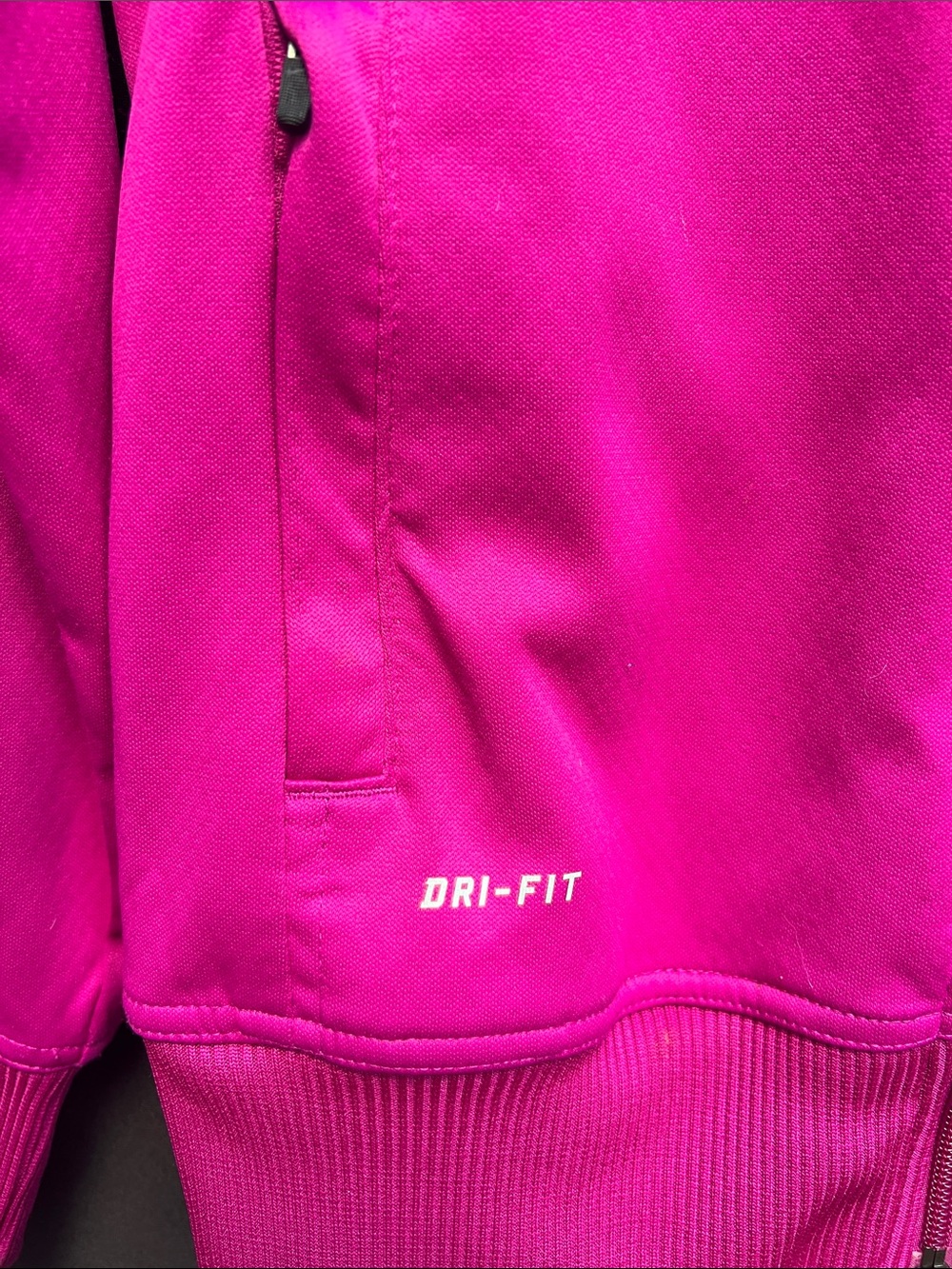 Nike Fuchsia Track Jacket with Black Accents - Picture 3 of 7